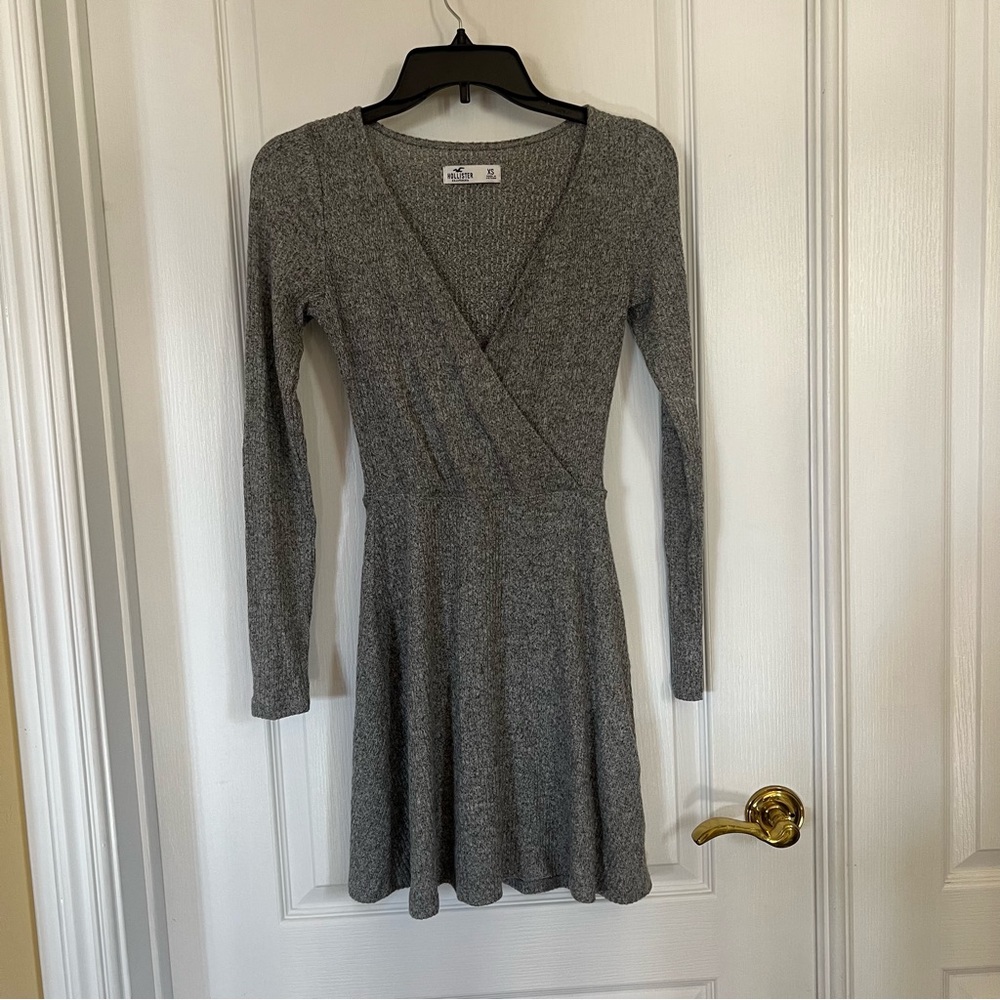 Long sleeve wool dress